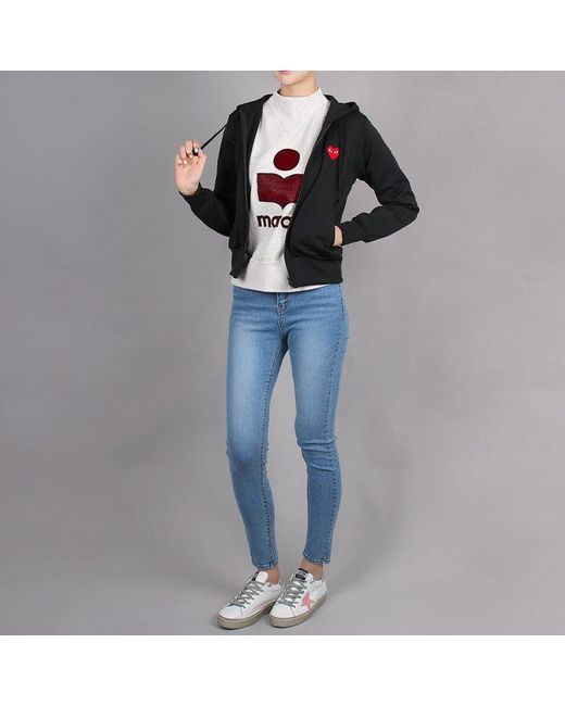 COMME DES GARÇONS PLAY Blue (Wmns) Zip Hooded Jacket
