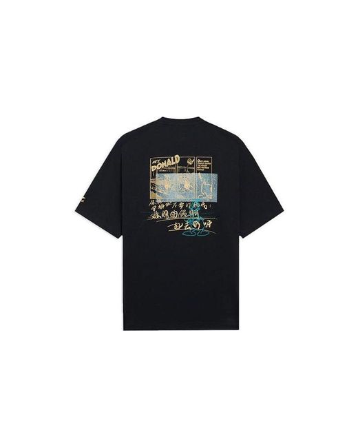 Li-ning Black X Disney Graphic T-Shirt for men