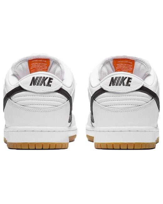 Nike White Dunk Low Pro Iso Sb Label' for men