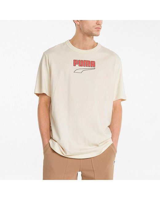 PUMA Natural Downtown Logo Tee for men