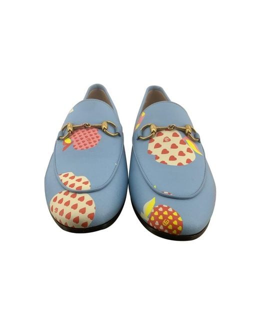 Gucci Blue (Wmns) Leather Slip On