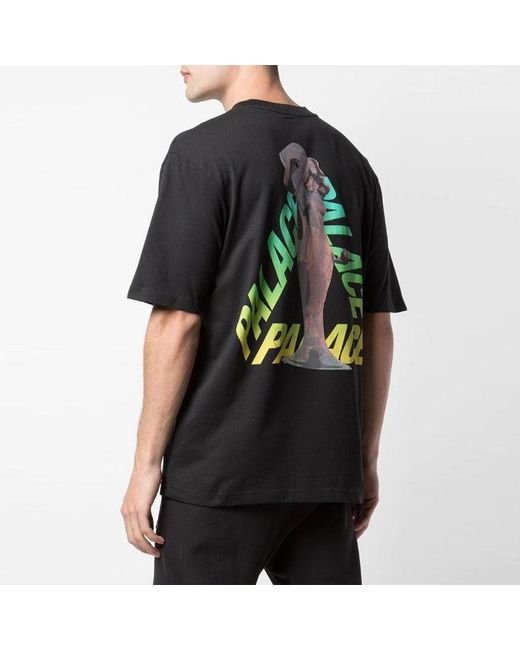 Palace Black Rolls P3 Back Logo Gradient Large Triangle Printing Short Sleeve
