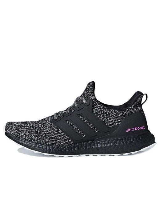 Adidas Black Ultraboost 4.0 'Breast Cancer Awareness' for men