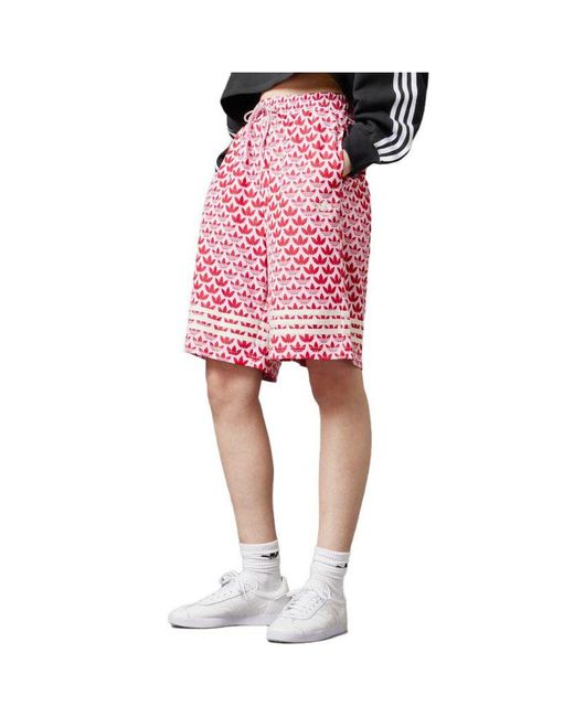 Adidas Red (Wmns) Adicolor 70S Bb Monogram Shorts