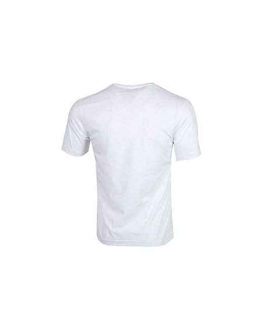 Adidas White Printing Pattern Sports Short Sleeve for men
