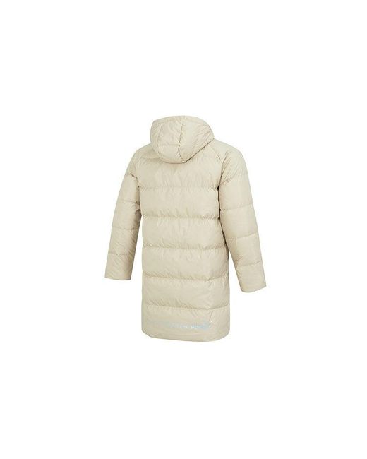 PUMA White Das Long Down Jacket for men