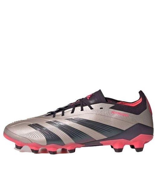 Adidas Predator Elite Low Hg Ag 'Platina Metallic Aurora Turbo' for men