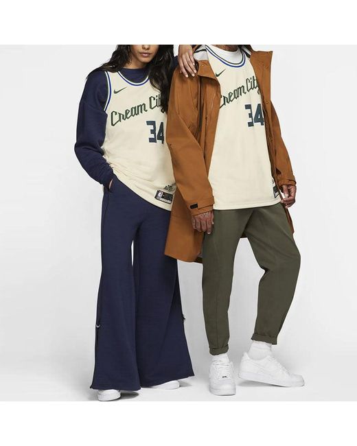 Nike Natural Giannis Antetokounmpo Milwaukee Bucks City Edition Nba Swingman Jersey for men