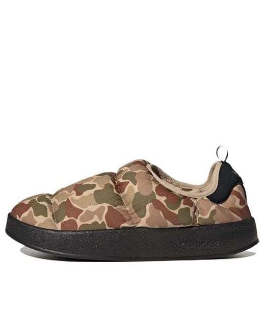 Adidas Brown Puffylette 'Camo' for men