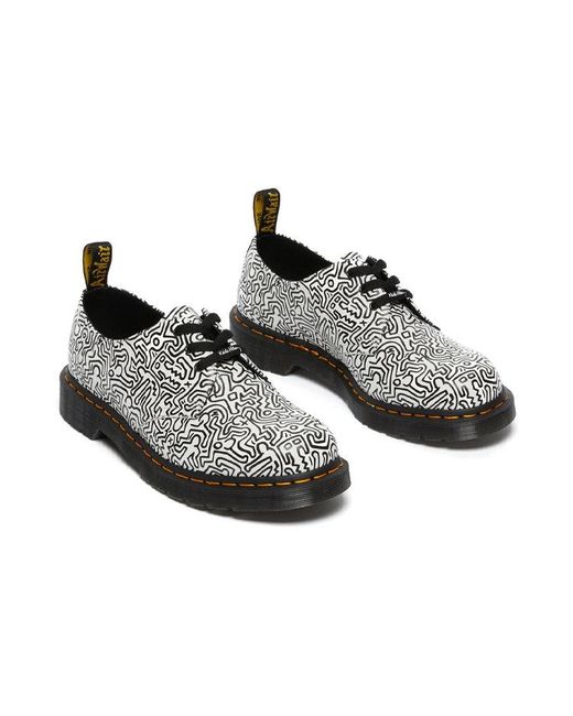Dr. Martens Black Keith Haring 1461 Printed for men