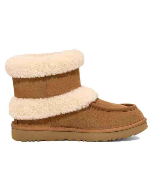 Ugg Natural (Wmns) Classic Ultra Mini Fluff 'Chestnut'