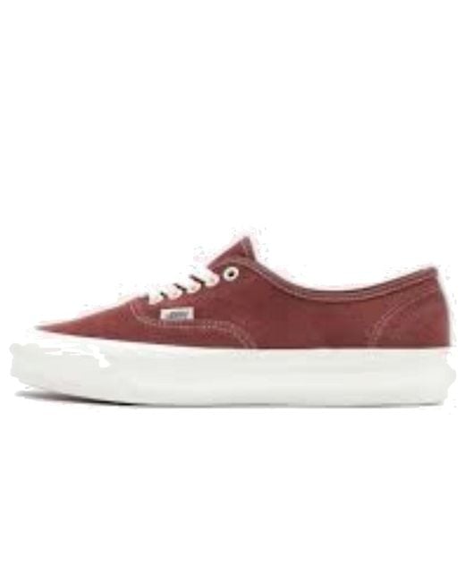 Vans Red Og Authentic Lx Suede for men