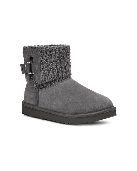 Ugg Black (Wmns) Classic Solene Mini Cozy Stay Warm Outdoor Casual