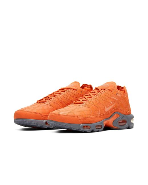 Nike Orange Air Max Plus Deconstructed 'Total' for men