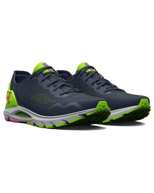 Under Armour Blue Hovr Sonic 6 'Downpour Lime Surge' for men
