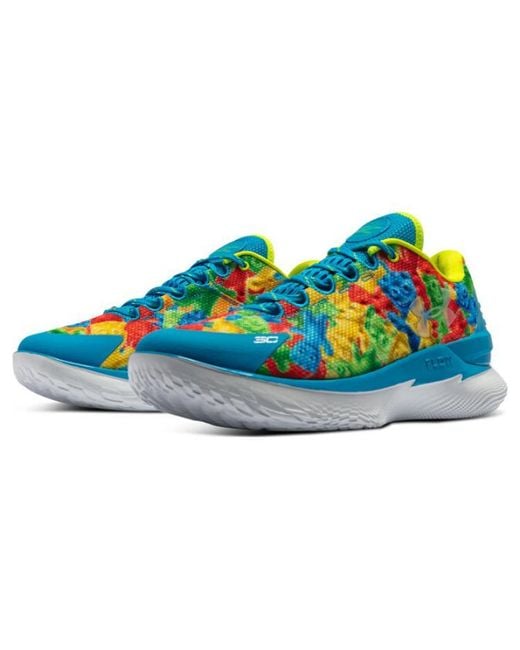 Under Armour Blue Curry 1 Low Flotro X Sour Patch Kids 'Multi' for men