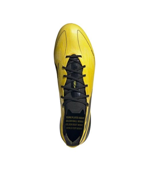 Adidas Yellow F50 Elite 2010 Leather Fg for men