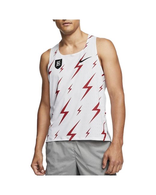Nike Pink Aeroswift Bowerman Track Club Running Racing Singlet for men