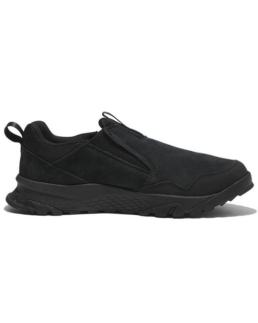 Timberland Black Lincoln Peak Waterproof Light Slip-On Suede' for men