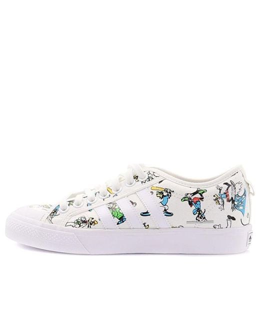 Adidas White X Disney Nizza 'Sport Goofy Pack for men