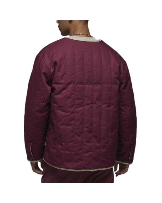 Nike White Flight Heritage Liner Reversible Jacket Burgundy' for men