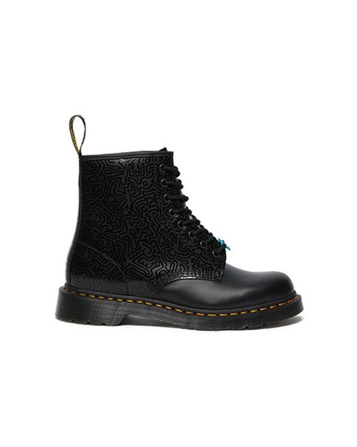 Dr. Martens Black Keith Haring X 1460 for men