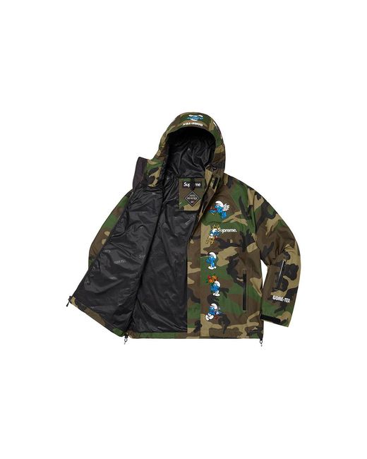 Supreme Black X Smurfs Gore-Tex Shell Jacket for men