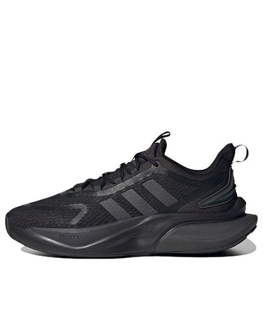 Adidas Black Alphabounce Plus Carbon' for men