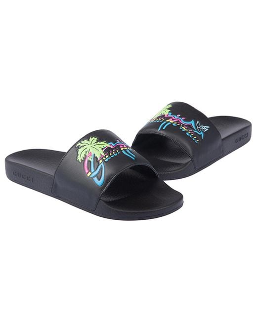 Gucci Blue Pursuit Slide 'Hawaii for men