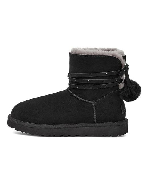 Ugg Black (Wmns) Mini Bailey Bow Pom