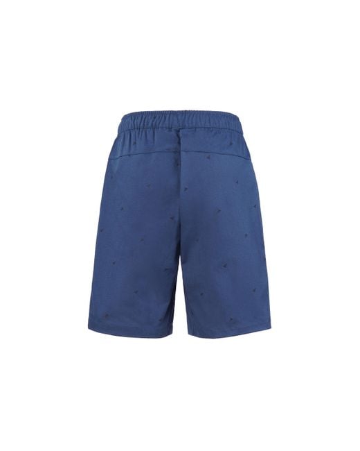 Adidas Blue Fi Short Aop Logo Printing Athleisure Casual Sports Shorts for men