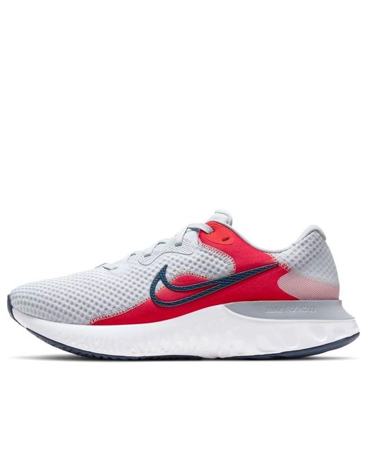 Nike Red Renew Run 2 'Pure Platinum Chile' for men