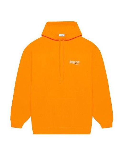 Balenciaga Orange (Wmns) Fw21 Logo Hoodie