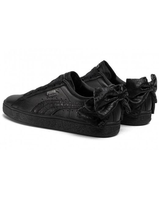 PUMA Black (Wmns) Basket 'Bow