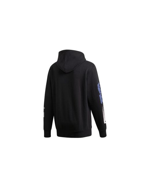 Adidas Blue Logo Printing Casual Hooded Sports for men