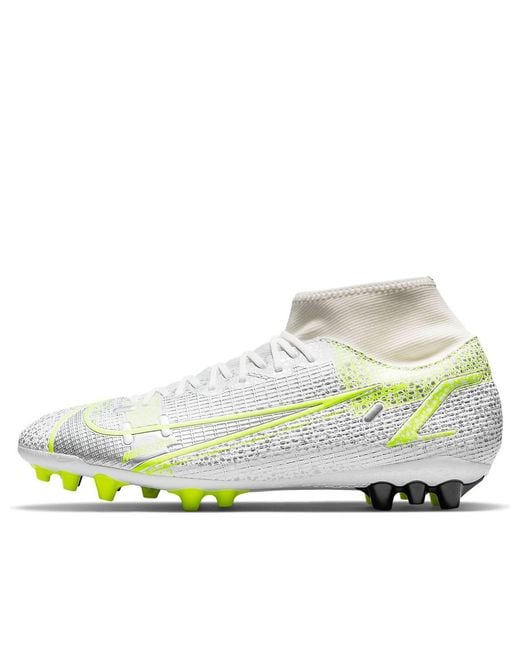 Nike White 14 Mercurial Superfly 8 Ag Artificial Grass for men