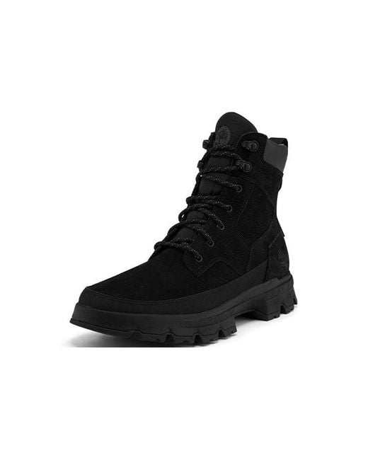 Timberland Black Originals Ultra Wide Fit Waterproof Boots 'Jet Barefoot Buffed' for men