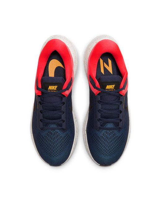 Nike Red Air Zoom Structure 24 'Obsidian Bright Crimson' for men