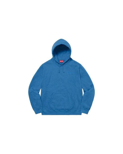 Supreme Blue Smurfs Hoodie for men