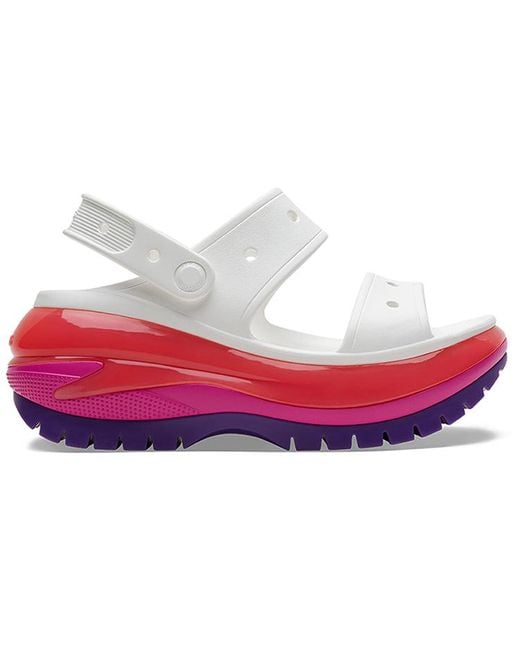 CROCSTM White (Wmns) Classic Mega Crush Sandal