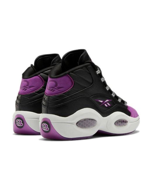 Reebok Black Question Mid Aubergine' for men