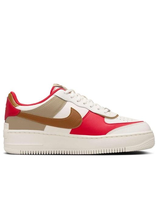 Nike White (Wmns) Air Force 1 Shadow 'Phantom Fire Khaki'