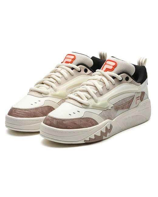 Fila White Sport Vintage Basketball Shoes for men