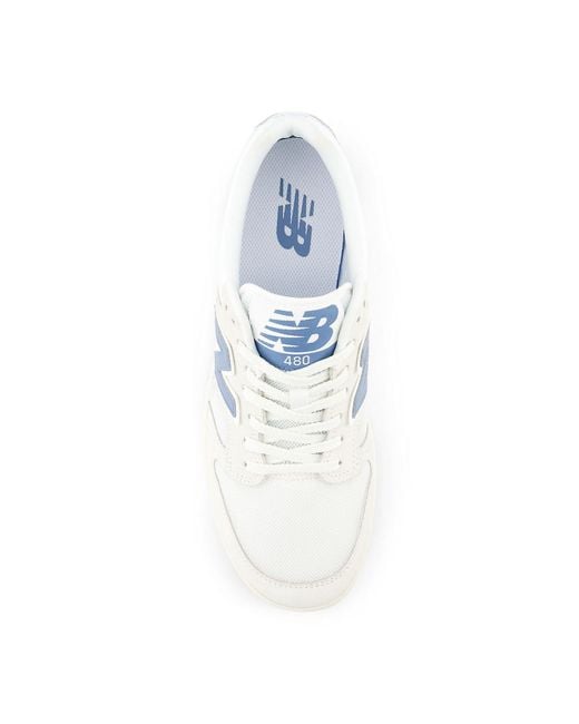 New Balance White 480 'Heron' for men