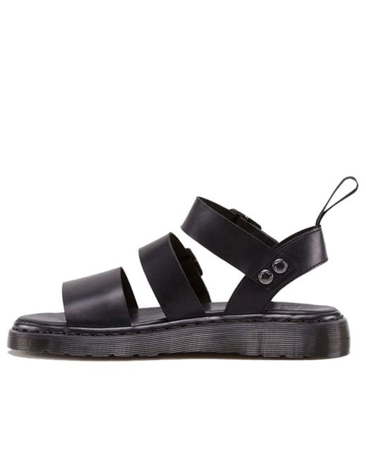 Dr. Martens Blue Gryphon Brando Leather Gladiator Sandals