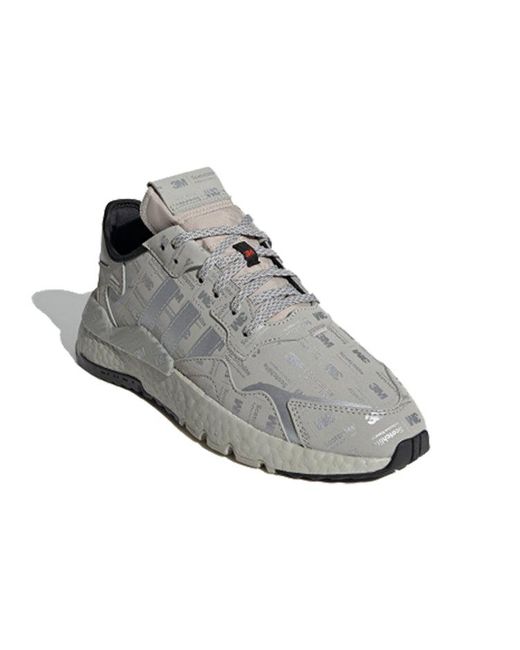 Adidas Gray 3M X Nite Jogger '3M Logo Print for men