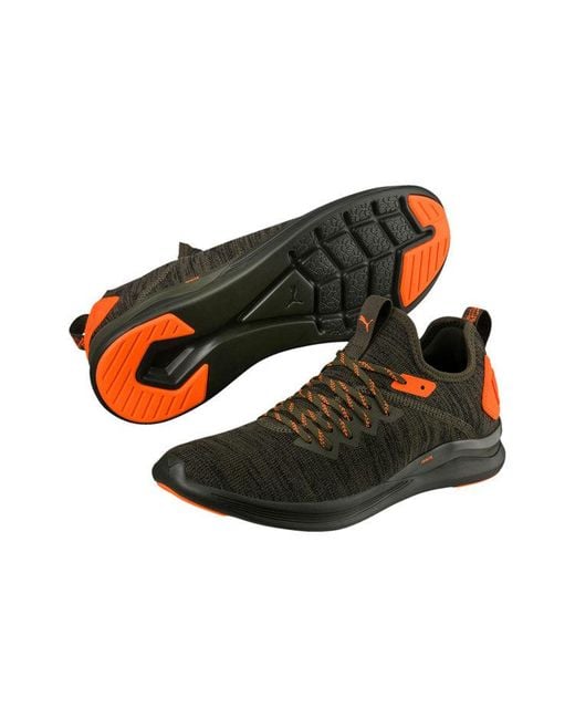 PUMA Brown Ignite Flash Evoknit Unrest 'Military' for men