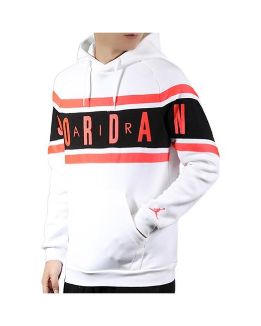 Nike White Air Logo Printing Fleece Pullover for men
