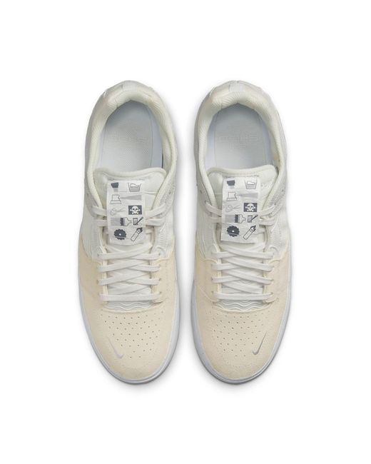 Nike White Ishod Wair Premium Sb 'Warning Label' for men