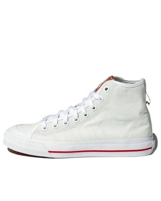 Adidas White Nizza Hi Rf for men